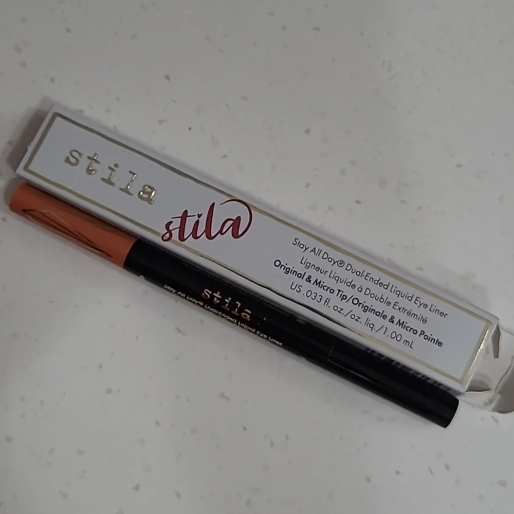 MAI TAI and INTENSE BLACK NIB Stila Stay All Day Dual Ended Liquid Eyeliner